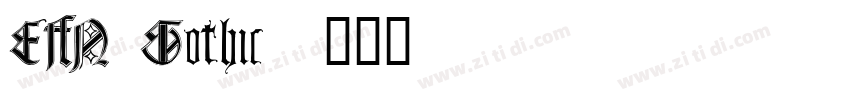 EFN Gothic字体转换